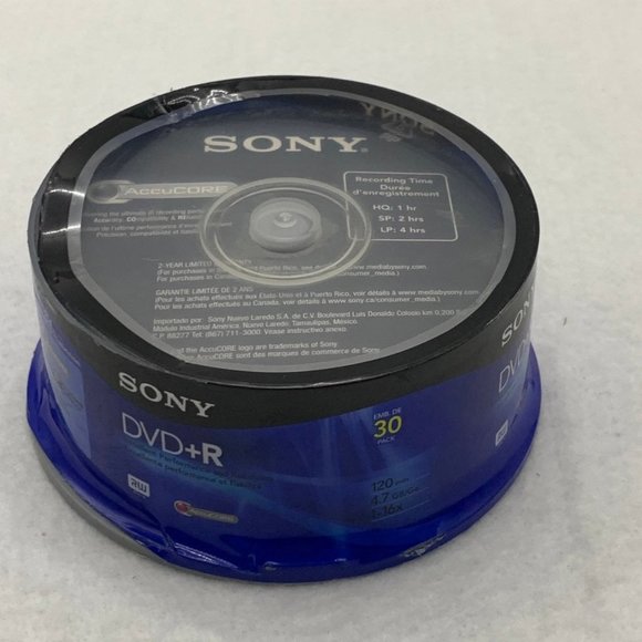 NEW Sony DVD+R 30-Pack Spindle - Picture 2 of 5